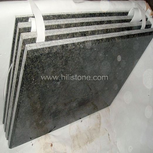 China Green Granite Polished Tiles