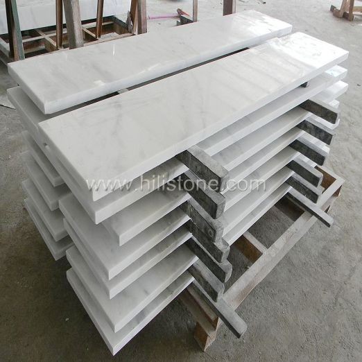 Guangxi White Marble Polished Step