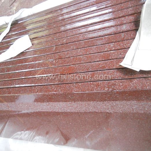 Red Porphyry Honed Step