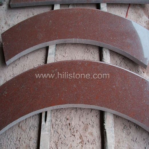 Red Porphyry Polished Step