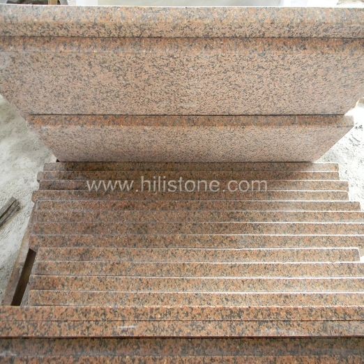 Tianshan Red Granite Polished Step