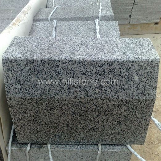 G603 Silver Grey Granite Flamed Curved Stone Kerbs