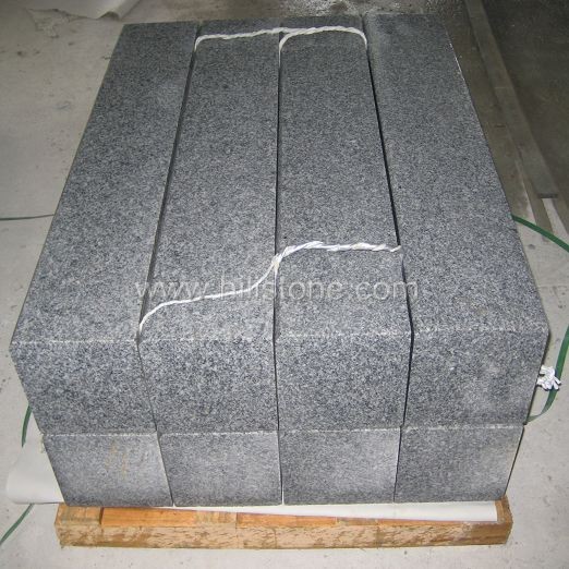 G603 Silver Grey Granite Flamed Stone Kerbs