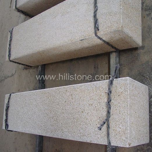 G682 Yellow Granite Bush-hammered Stone Kerbs