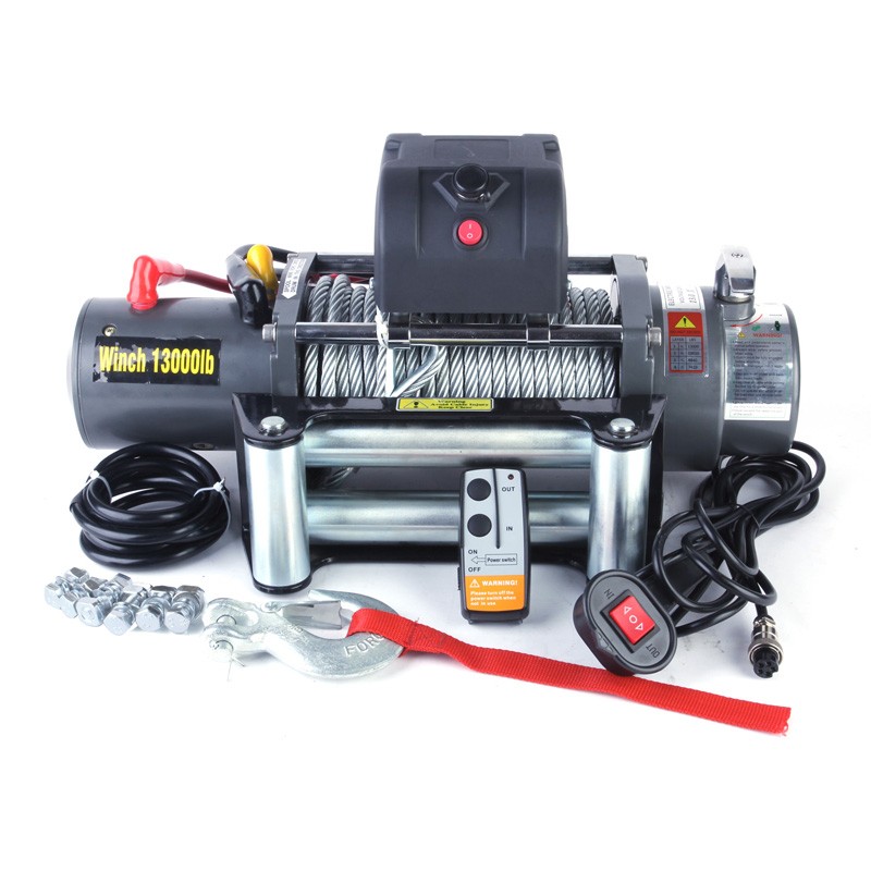 fast speed winch 13000lb with rotating clutch