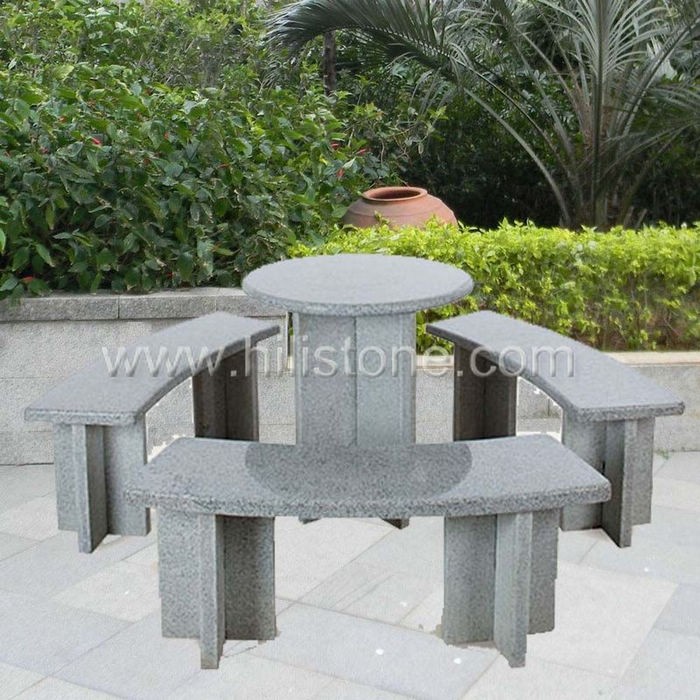 Stone furniture Table & Bench 3