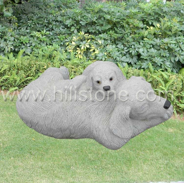 Stone Animal Sculpture Dog 3
