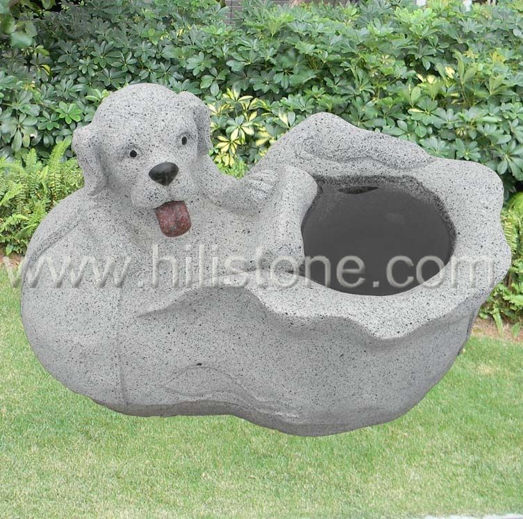 Stone Animal Sculpture Dog 4
