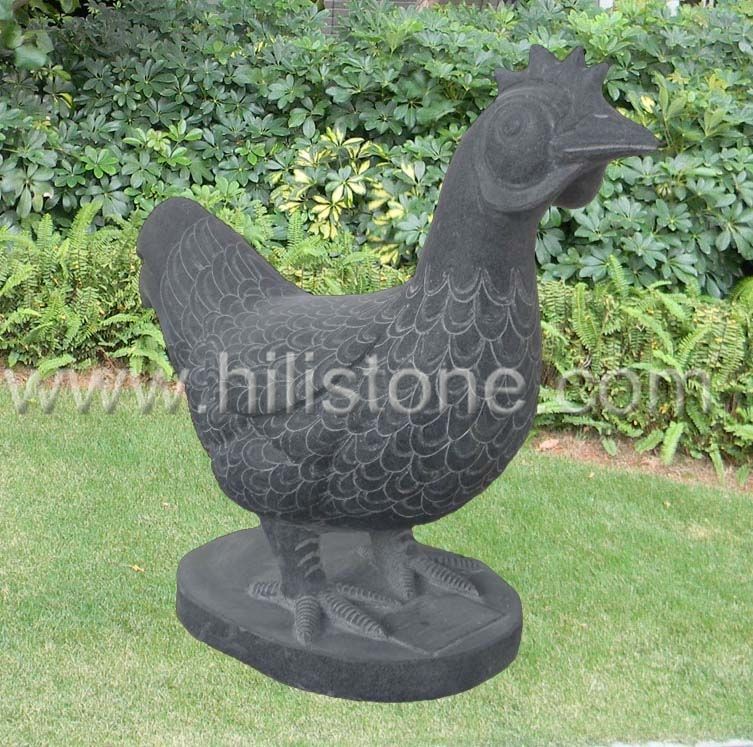 Stone Animal Sculpture Rooster 3
