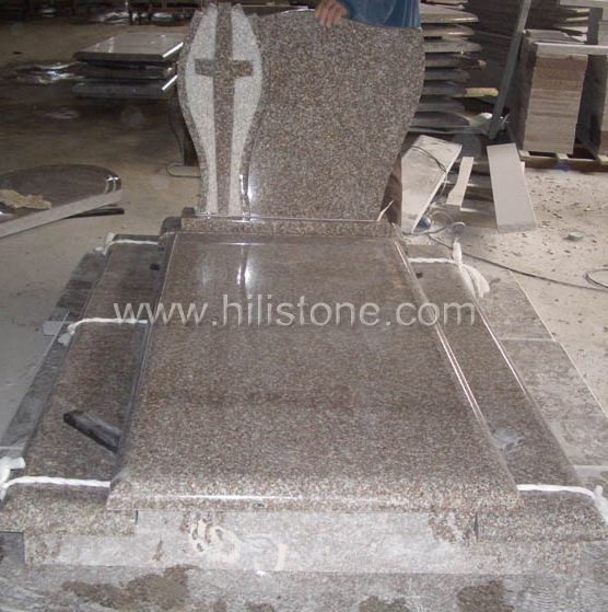 Tombstone Set TM53 G664 Bainbrook brown tombstone