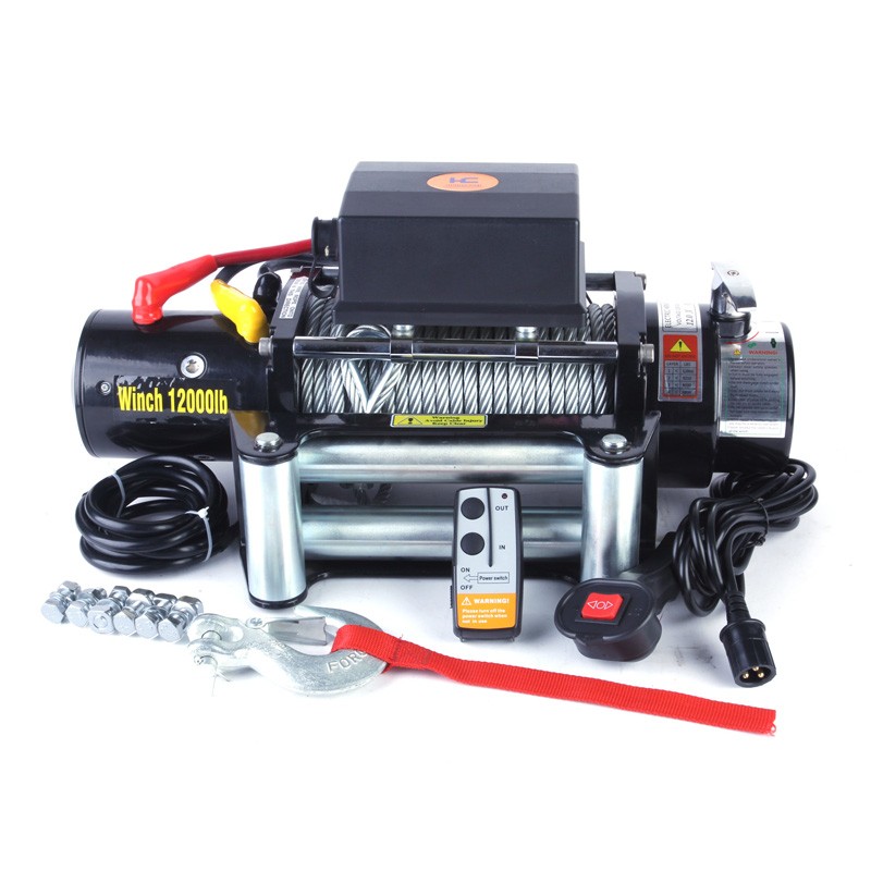 12v/24v 12000lbs 4x4 Electric Car Winch