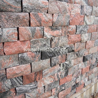 China Multicolor Red Granite Wall Stone