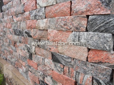 China Multicolor Red Granite Wall Stone