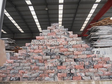China Multicolor Red Granite Wall Stone