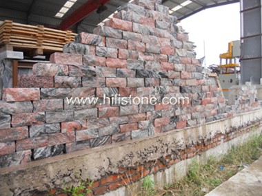 China Multicolor Red Granite Wall Stone