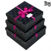 black personalized chocolate boxes