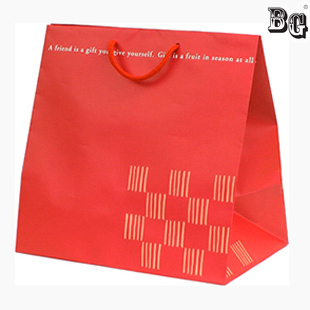 red shopping bag