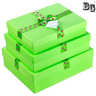 green paper gift box sets