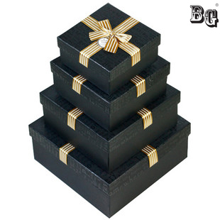 holiday black gift boxes