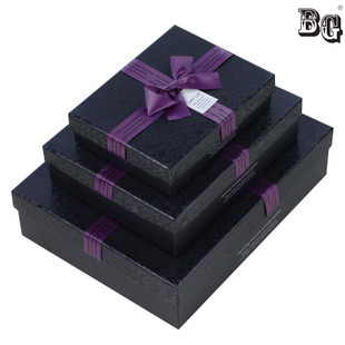 black gift storage boxes