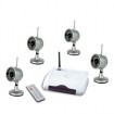 2.4g wireless 4pcs waterproof IR camera kit