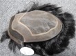 2011 new technical PU mono lace toupee for men