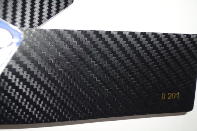 3D Carbon fiber film black color