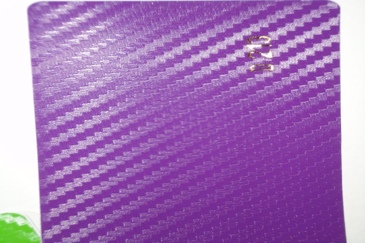 3D Carbon fiber film purple color