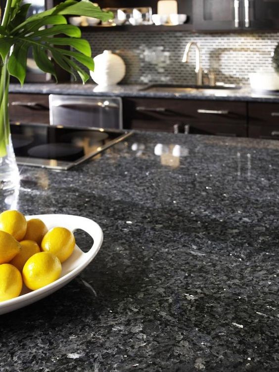 Giallo Pearl Blue Pearl Granite Kitchen Countertop