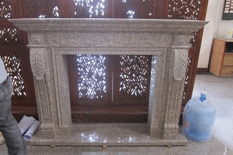 G687 Sculpture Carving Granite Stone fireplace