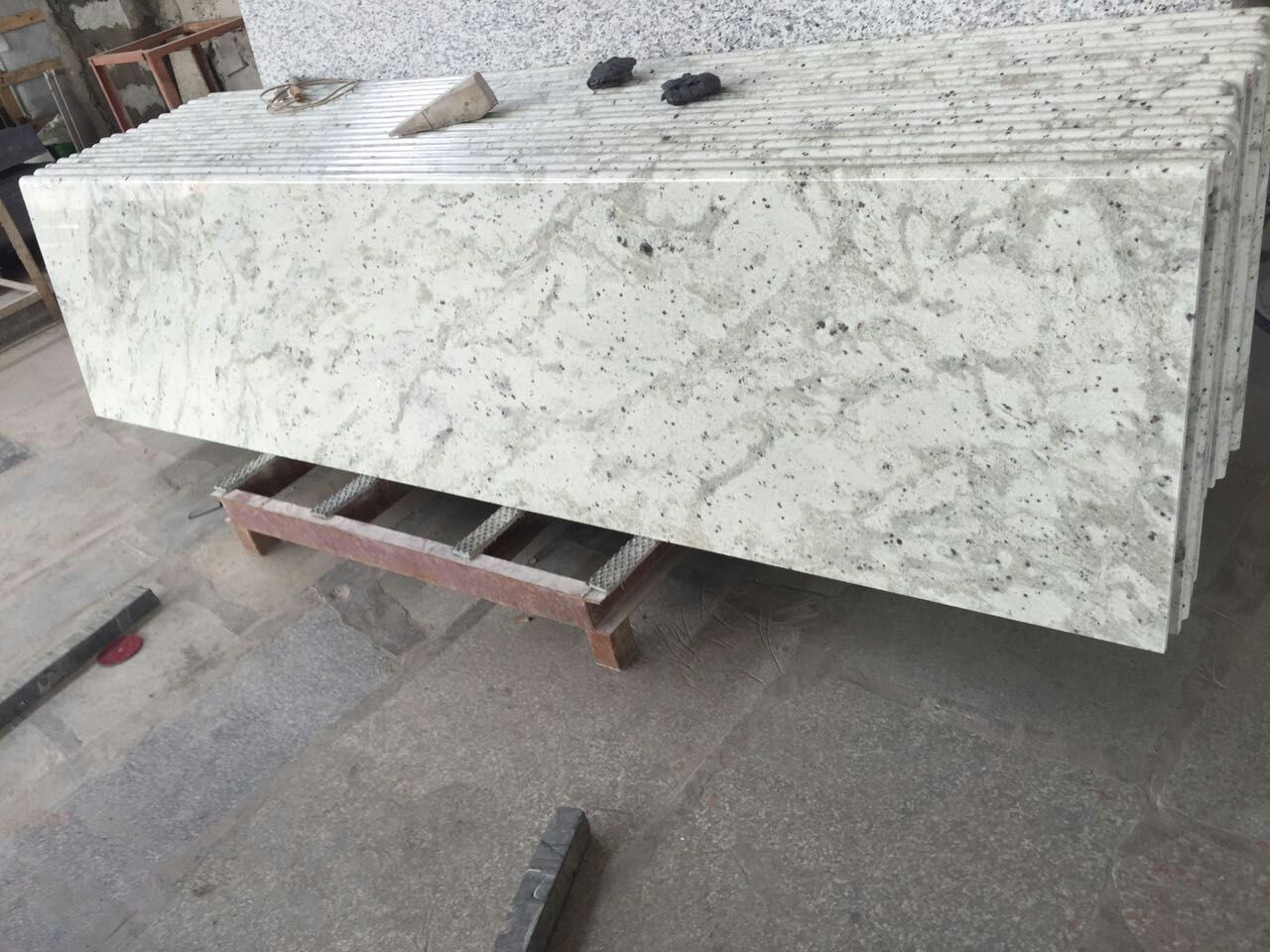 andromeda white granite slabs, granite countertops