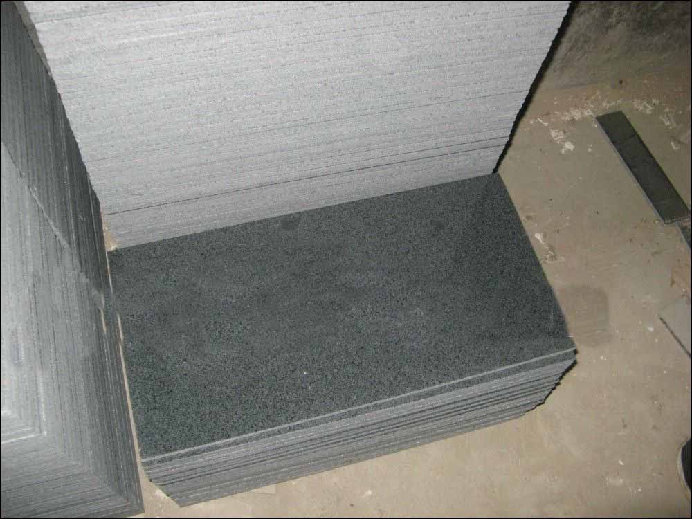 sesame black granite g654 honed