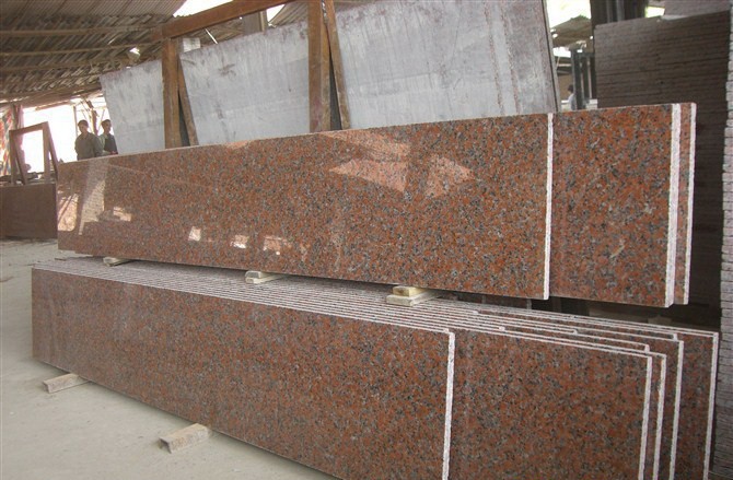 wholesale chinese G562 Maple leaf Red Granite slab
