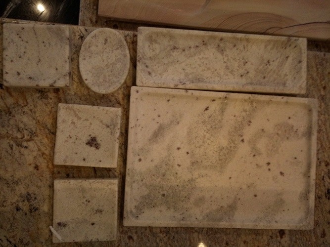 stone art article andromeda white stone soap dish