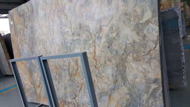 Brazil yellow Fusion Quartz Luxury Stone Slabs