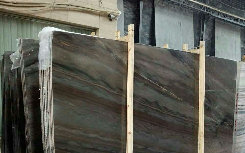 Elegant Brown quartz polished granite countertops