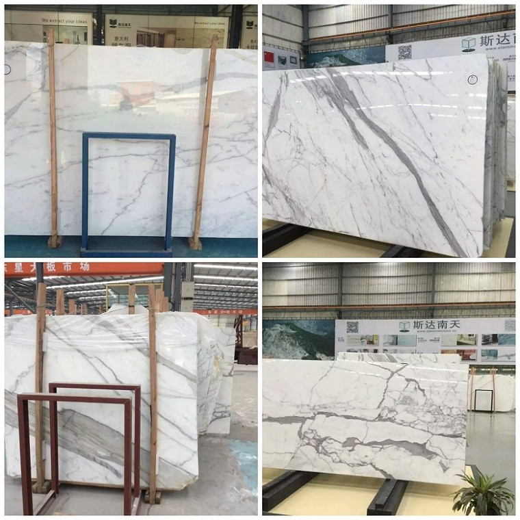 Bianco Carrara white marble wholesale slabs paving