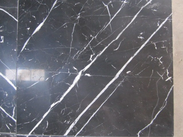 Building Material Black Marquina Marble Slab
