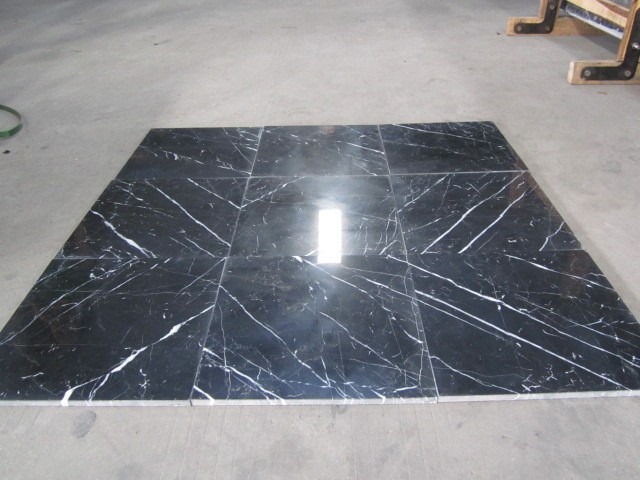 China black and white,nero marquina bathroom floor