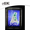 Patterned frame slim crystal led light box