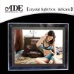 Single side delicate advertising crystal light box