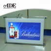 Single side delicate slim crystal light box