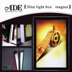 Advertising magnetic slim light box