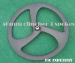 3 spoke 50mm clincher wheel for track/triathon
