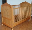 Modern solid pine star baby cot bed TC8007