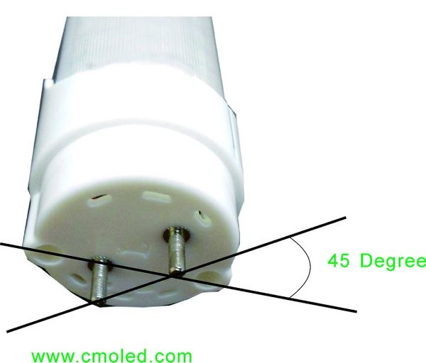 4ft 20W Rotate 45 Degree End cap  LED Tube