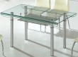 bent glass dining room table B911