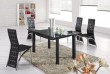 L820-3 Tempered Glass Top Dining Table