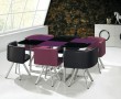 low price glass dining table set 608 purple