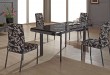 modern glass tables dining room use L808D